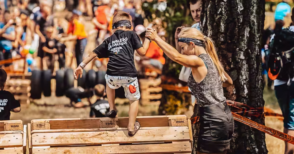 Atrakcje dla dzieci Kraków – Survival Race KIDS, bieg z przeszkodami dla dzieci w Krakowie.